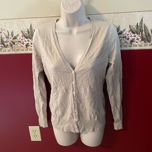 Chic Beige Button-Up Cardigan